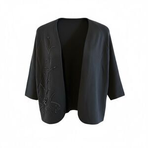 Vtg Cadillac Beaded Wool Cardigan 12 NWT Deadstock Quiet Luxury    Academia